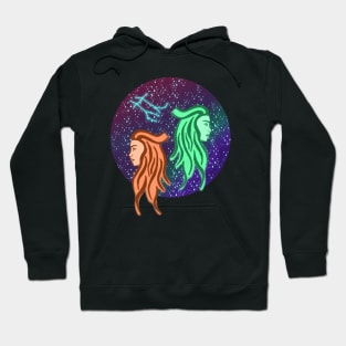 Zodiac Sign Gemini with Constellation Hoodie